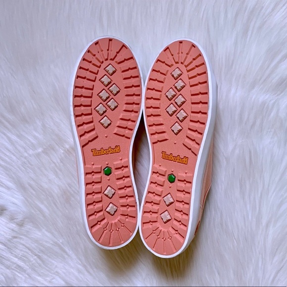 Timberland Coral Canvas Newport Bay Oxford Shoes - Picture 7 of 7